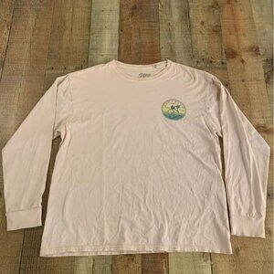 Blue 84 Key Largo pastel pink long sleeve graphic Tshirt men’s size L